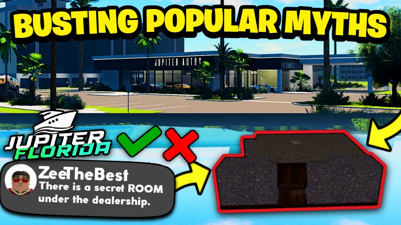 Busting Popular Myths In Jupiter Florida! (ROBLOX)