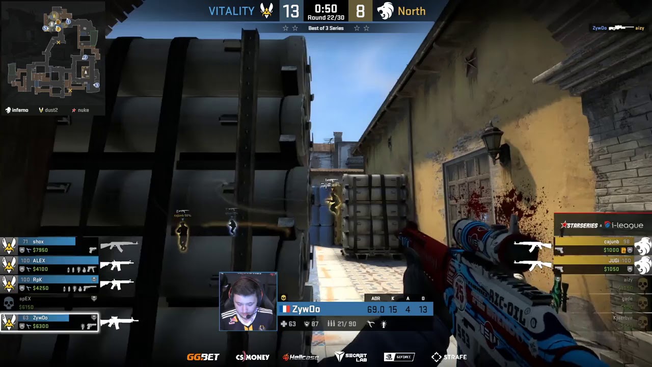 CS:GO - Zywoo's 3K with Semmler and HenryG casting