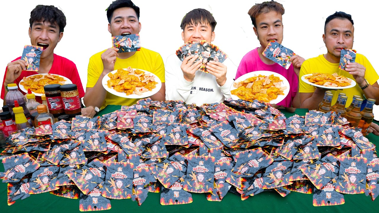 Hưng Troll |Thử Thách Người Cuối Cùng Ngừng Ăn Chân Gà Bà Tuyết Thắng Nhận 500$