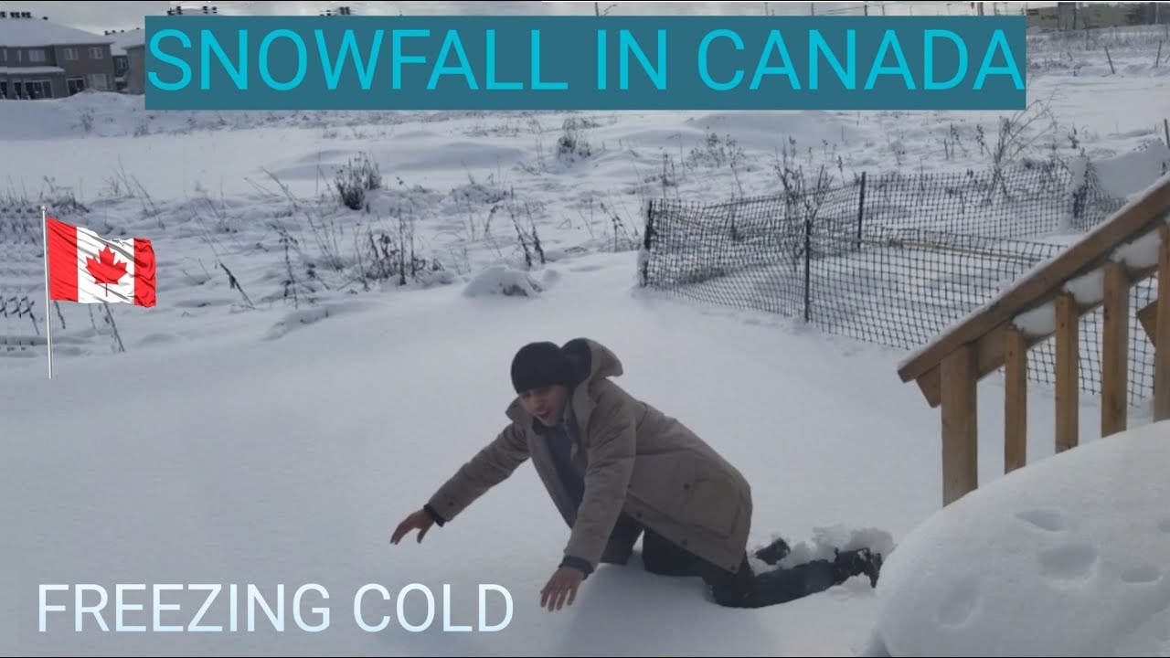 Snowfall in Canada ❄️| Snowstorm in Canada | Canadian winter life