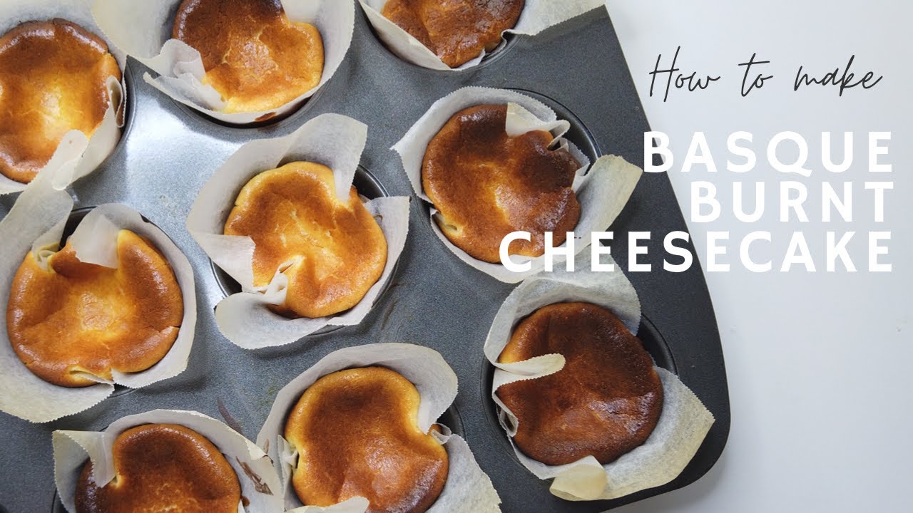 Basque Burnt Cheesecake Recipe | Easy Mini Cheesecake