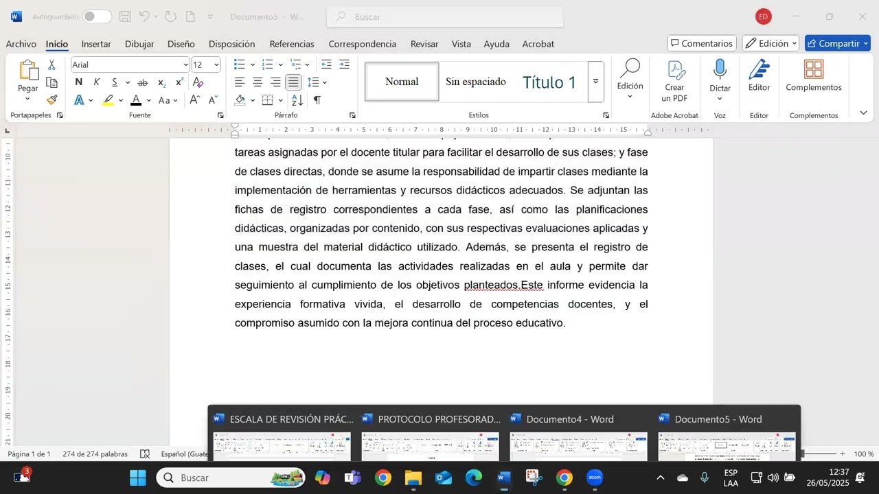 Ejemplo de formato de trabajo UdeO 2026