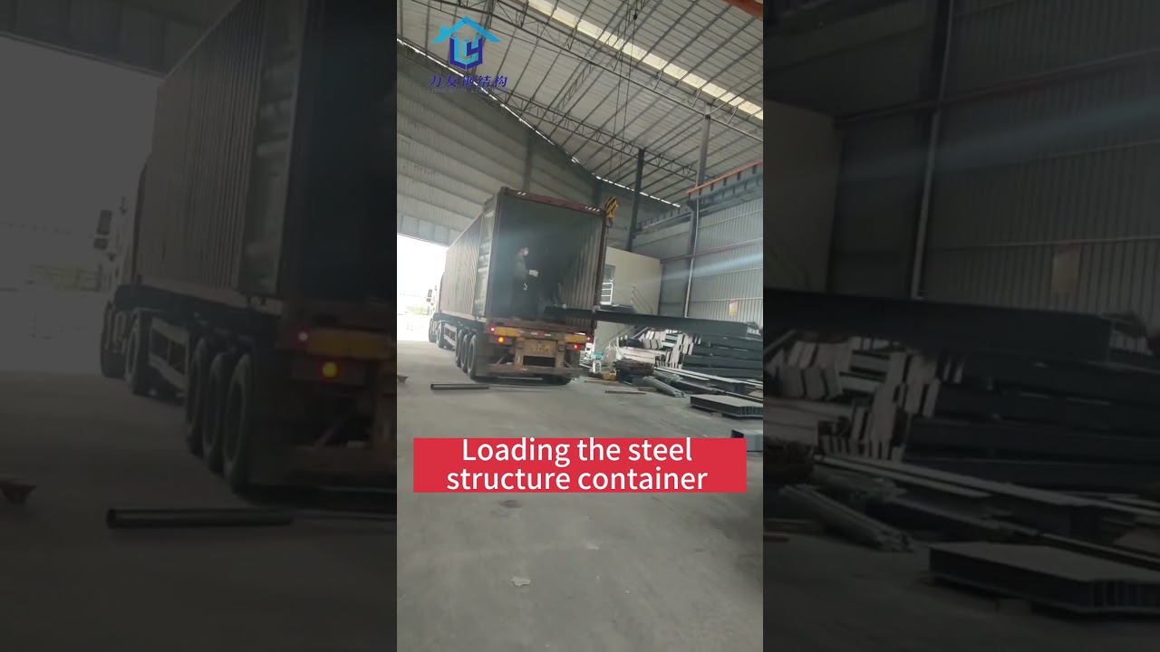 Loading the steel structure container now  #engineering #construction #steelstructurebuilding #plant