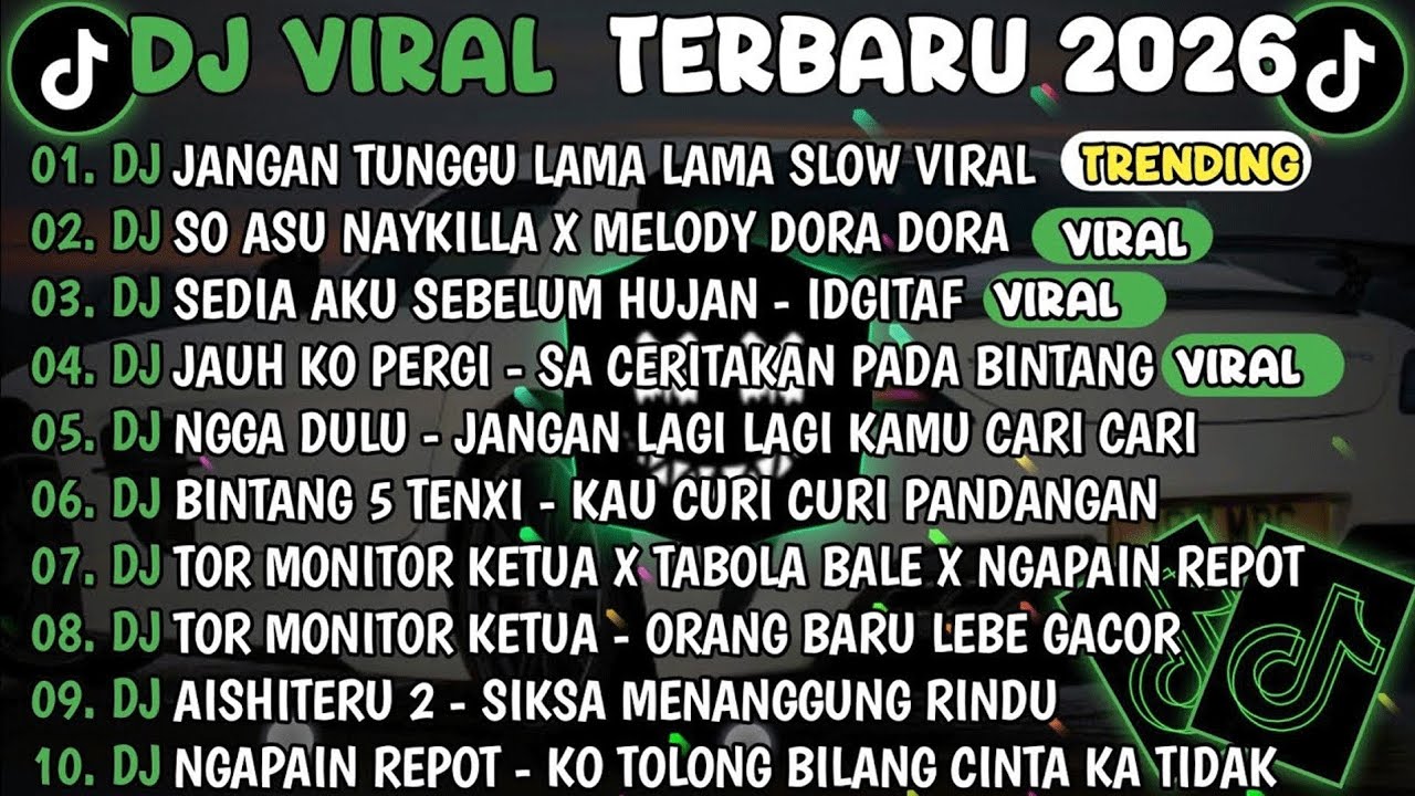 DJ TIKTOK TERBARU 2026🎵DJ JANGAN TUNGGU LAMA LAMA🎵DJ SO ASU X MELODY DORA DORA || DJ 2026