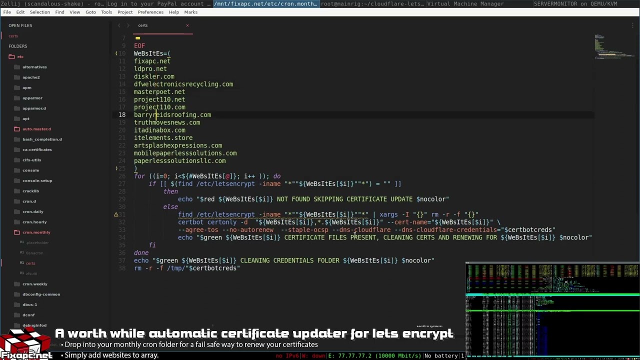 Fail Safe SSL Certificate Generator For Lets Encrypt Certbot