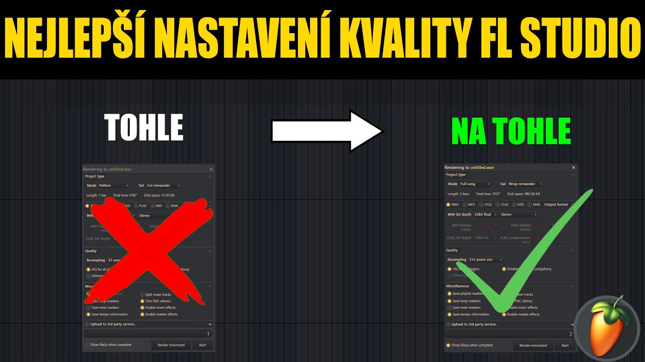 Z&aacute;kladn&iacute; a Nejlep&scaron;&iacute; Nastaven&iacute; v FL Studiu ( 10x Lep&scaron;&iacute; Kvalita po P&aacute;r Minut&aacute;ch ) //  @mixbyreez