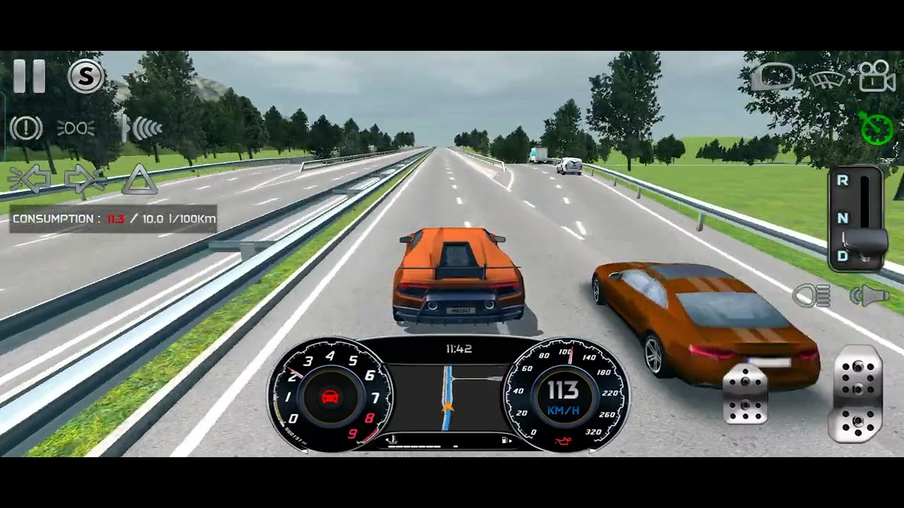 Lamborghini POV Driving | Fuel Consumption | Real Driving Sim | HD