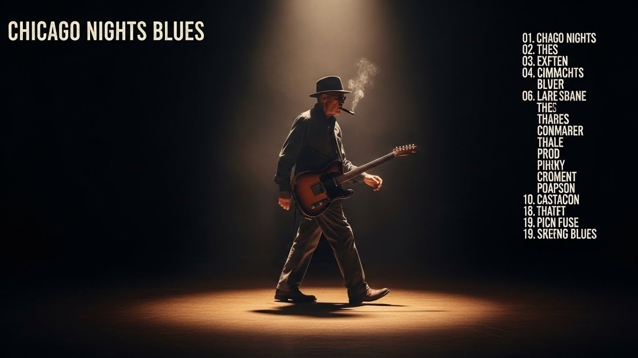 Relaxing Chicago Blues – Rainy Night Slow Blues Guitar Music Vol.144