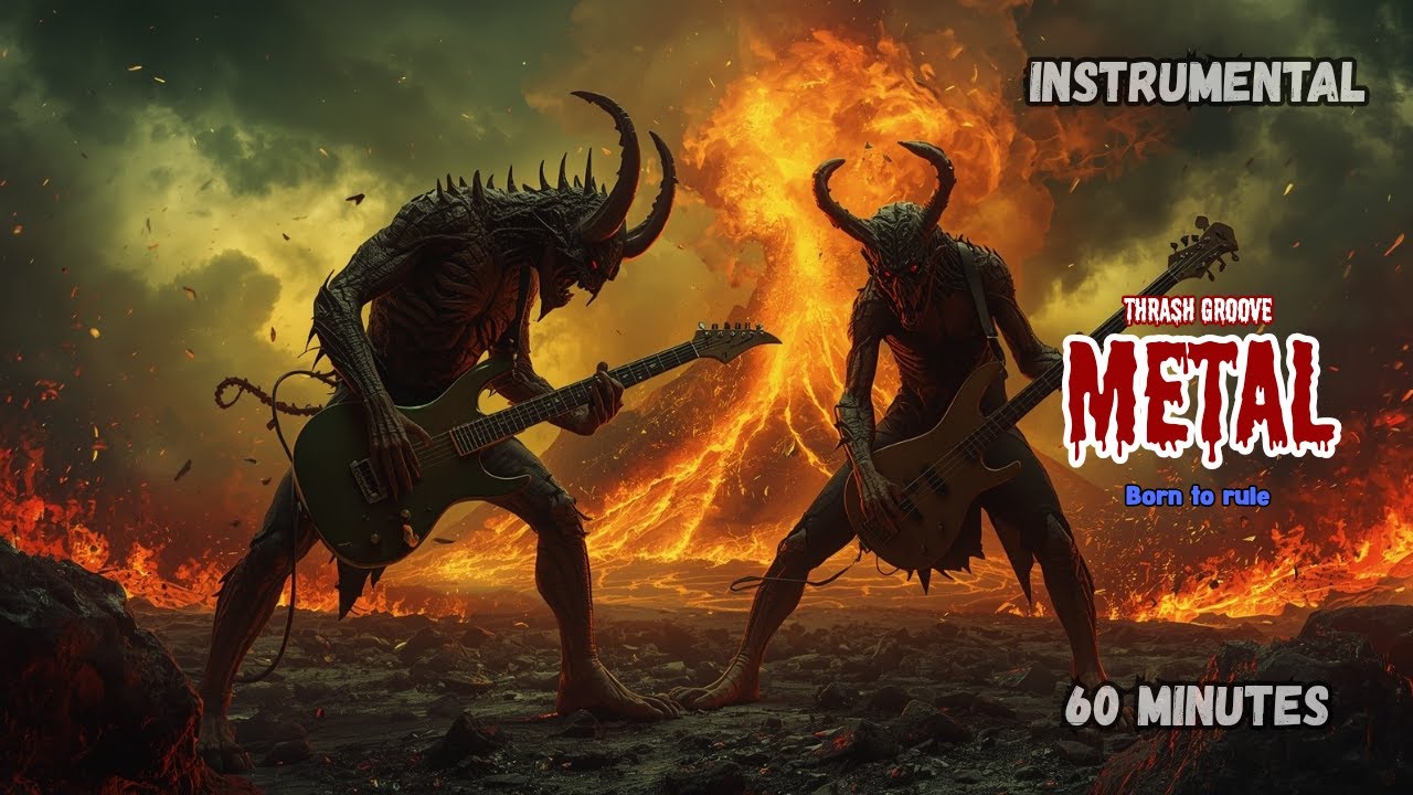 1 HOUR OF THRASH GROOVE METAL | FAST & POWERFUL INSTRUMENTAL MUSIC FOR METALHEADS & GAMERS