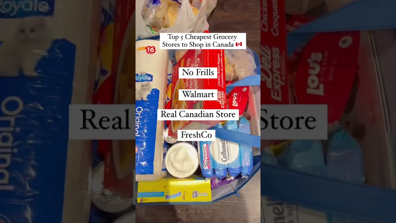 Top 5 Cheapest Grocery Stores In Canada To Shop 🇨🇦 #canada #newcomer #immigrants