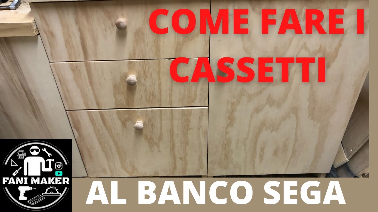 Tutorial: Ho costruito dei cassetti usando solo il banco sega!