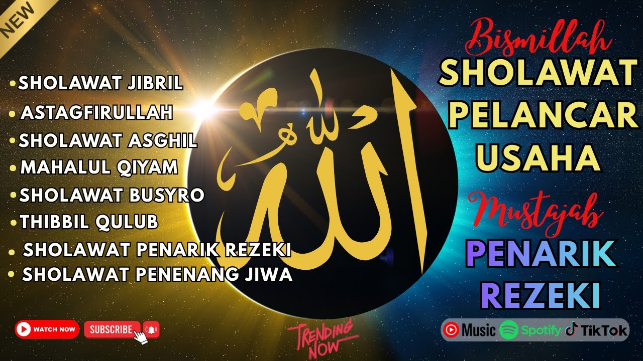 SHOLAWAT JIBRIL PEMBUKA PINTU REZEKI Astaghfirullah SHOLAWAT NABI MERDU TERBARU 2026