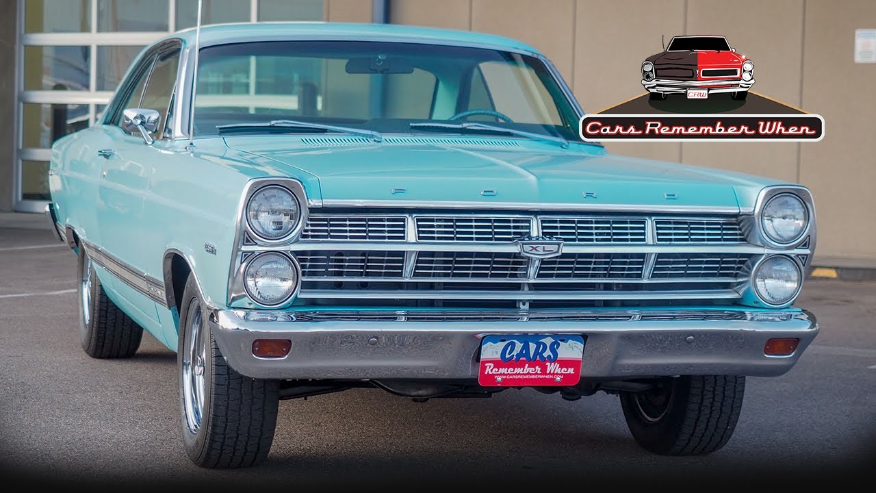 Survivor 1967 Ford Fairlane 500 XL FOR SALE Frost Turquoise Low Mileage Factory A/C V8