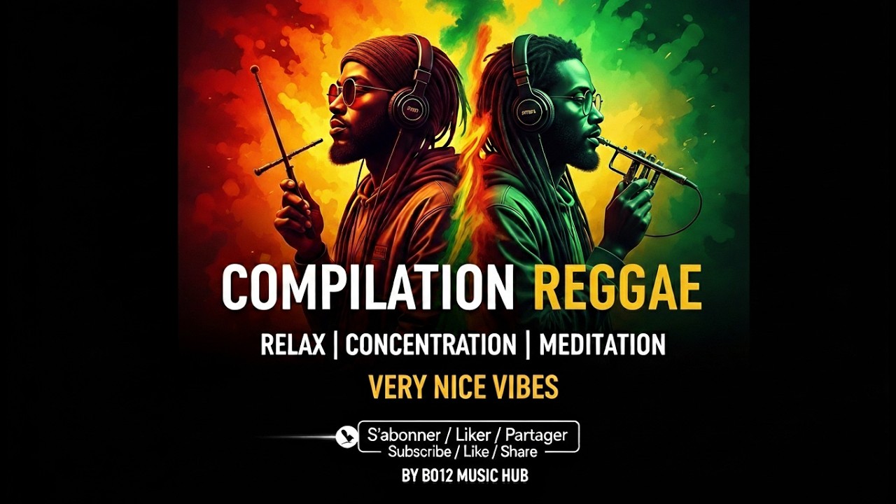 🎶 B012 – REGGAE VIBES COMPILATION INSTRUMENTAL FOR RELAXATION, FOCUS & MEDITATION