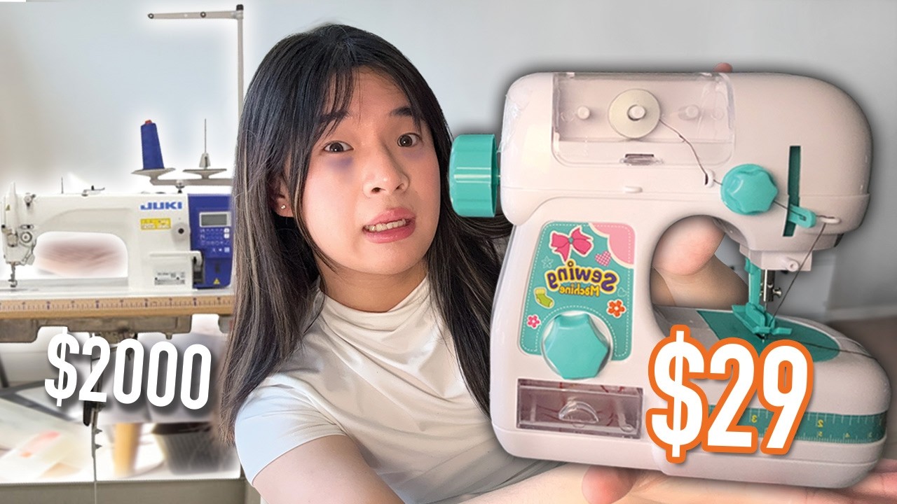 I CRASHOUT Using Kids Sewing Machine to Sew