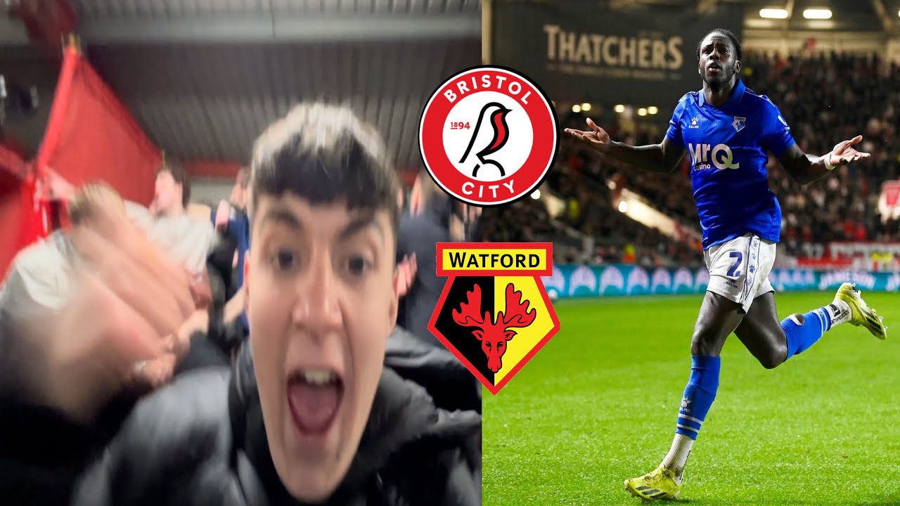 WONDER GOAL AND AWAY END LIMBS AS WATFORD  BEAT BRISTOL CITY 