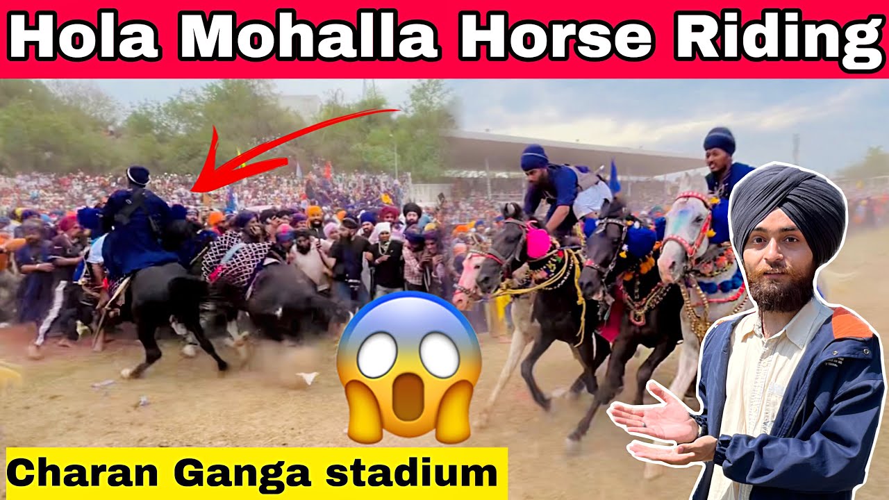 Anandpur sahib hola mohalla 2024 / Anandpur sahib hola mohalla house riding / charan Ganga stadium