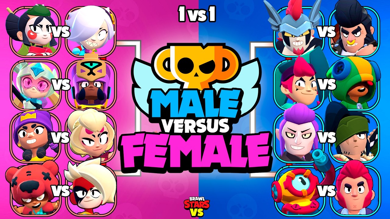 МУЖСКИЕ VS ЖЕНСКИЕ БРАВЛЕРЫ | Кто ЛУЧШЕ? | Brawl Stars Версус