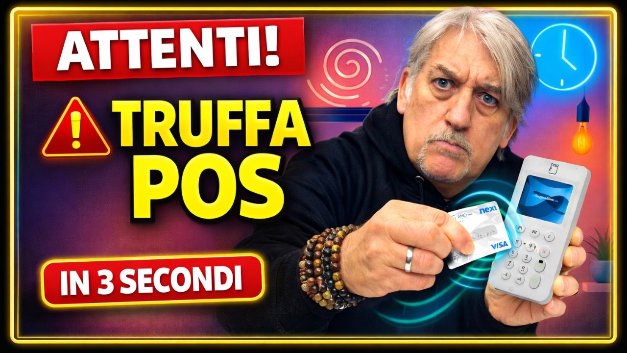 ATTENTI! TRUFFA POS: ti PRENDONO SOLDI tra la GENTE e NON te ne accorgi