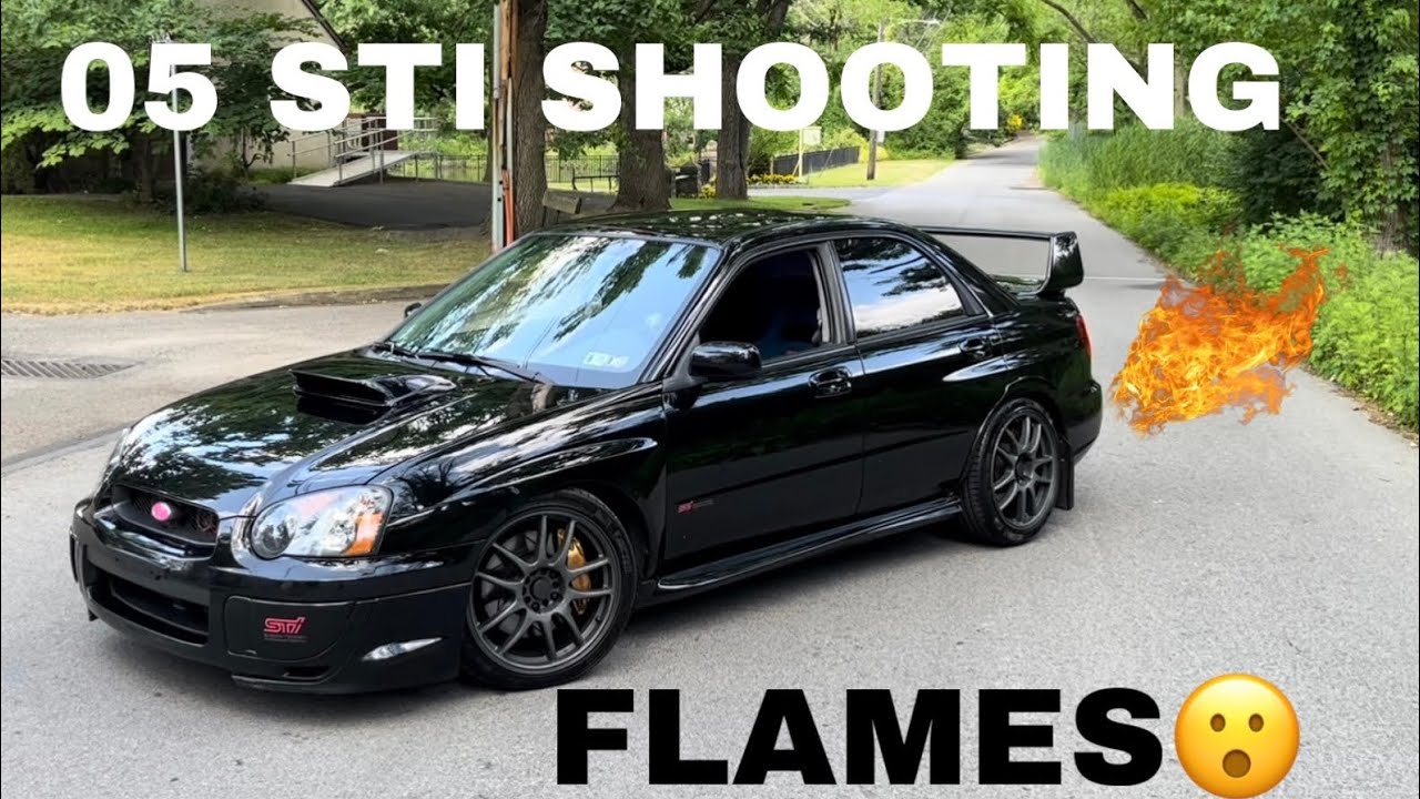 FLAME SHOOTING STI! (2005 Subaru WRX STI)