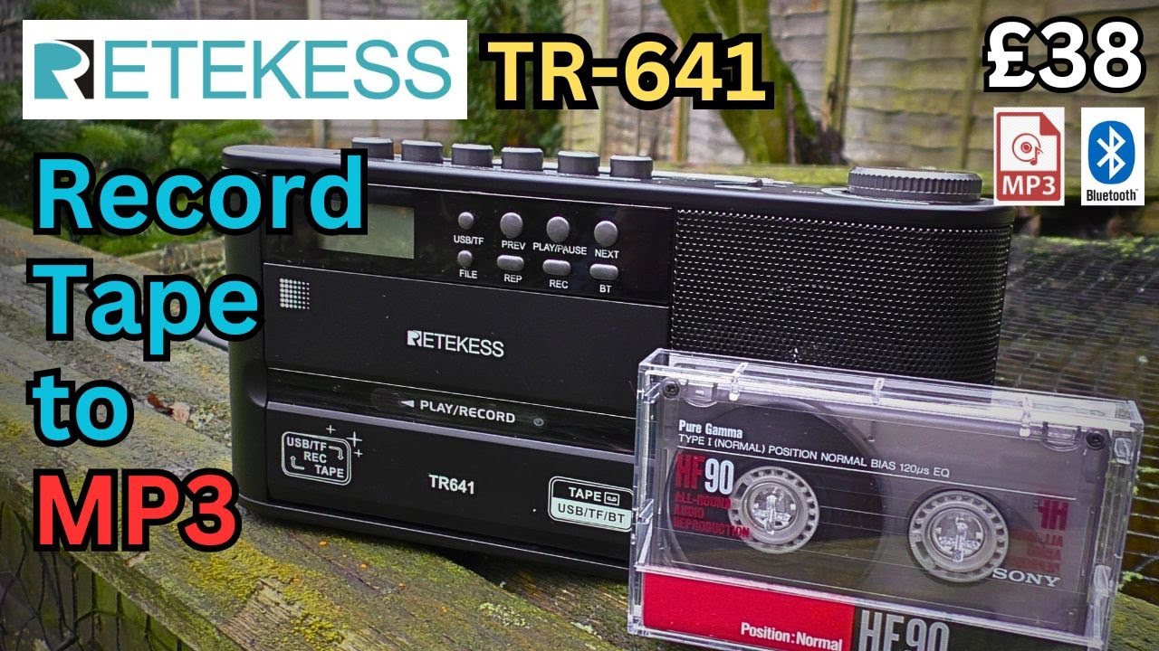 Retekess TR-641. A bang up to date Radio Cassette MP3 Recorder. #radio