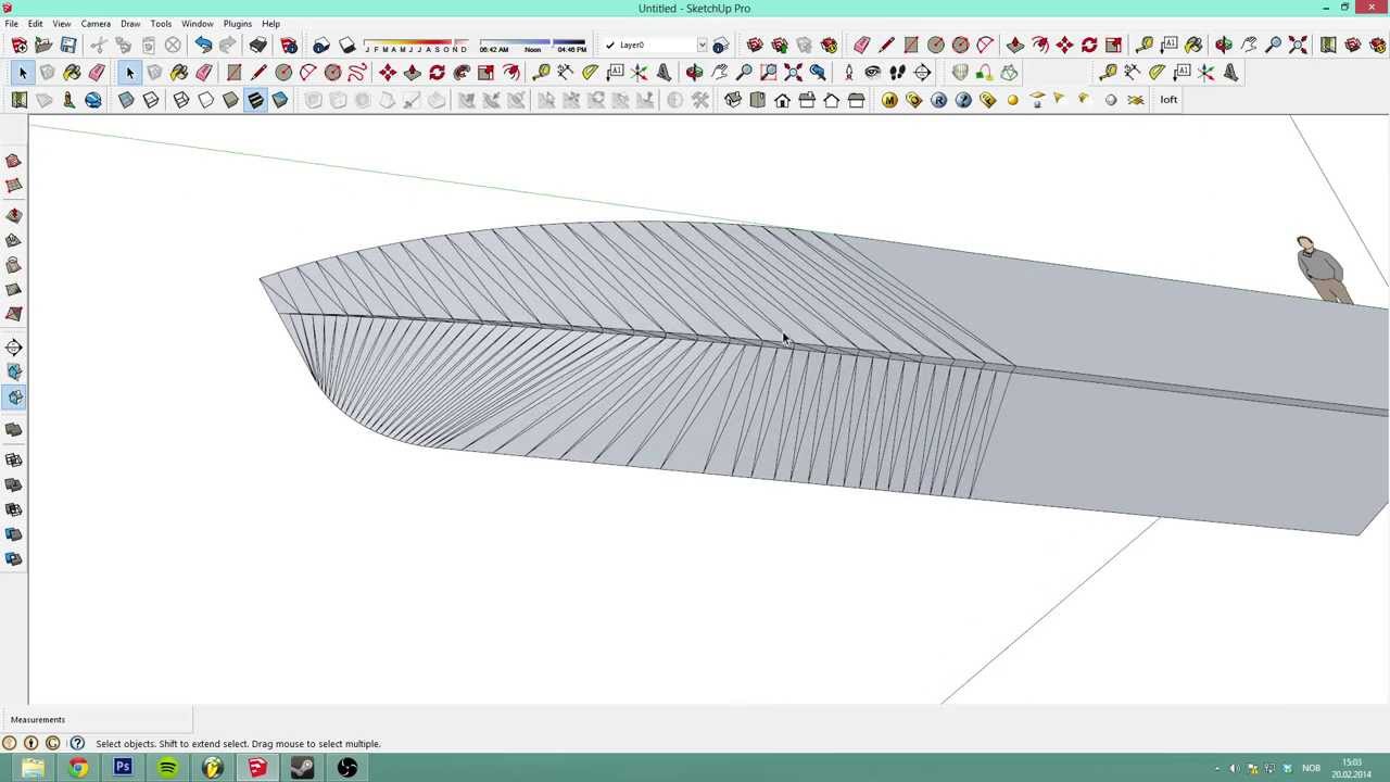 Sketchup 2013 - Detailed boat tutorial WITH Mic! Ep.1