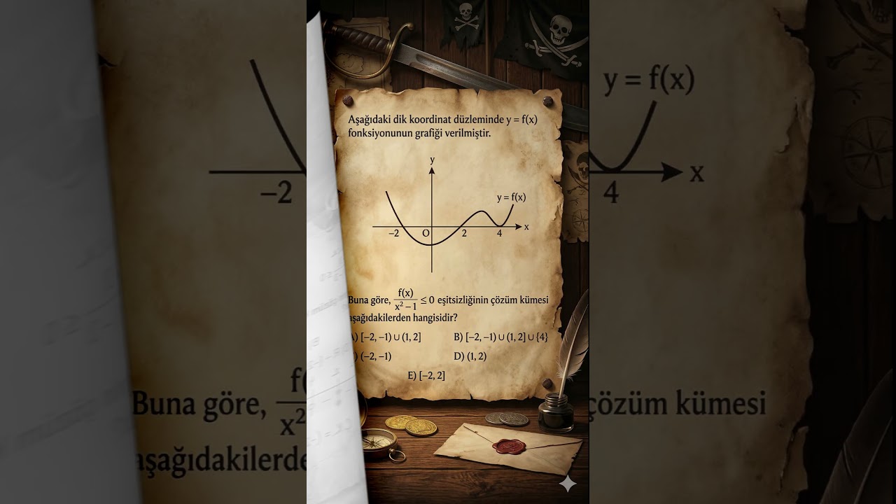 Eşitsizliklerde çift katlı ve tek katlı kök soruları