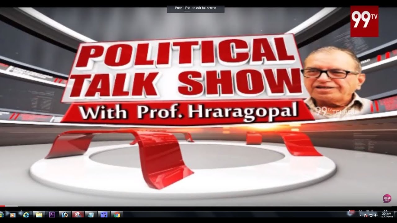 Political Talk Show With Prof Haragopal Over TRS will play in National Politics ? | 99Tv Telugu