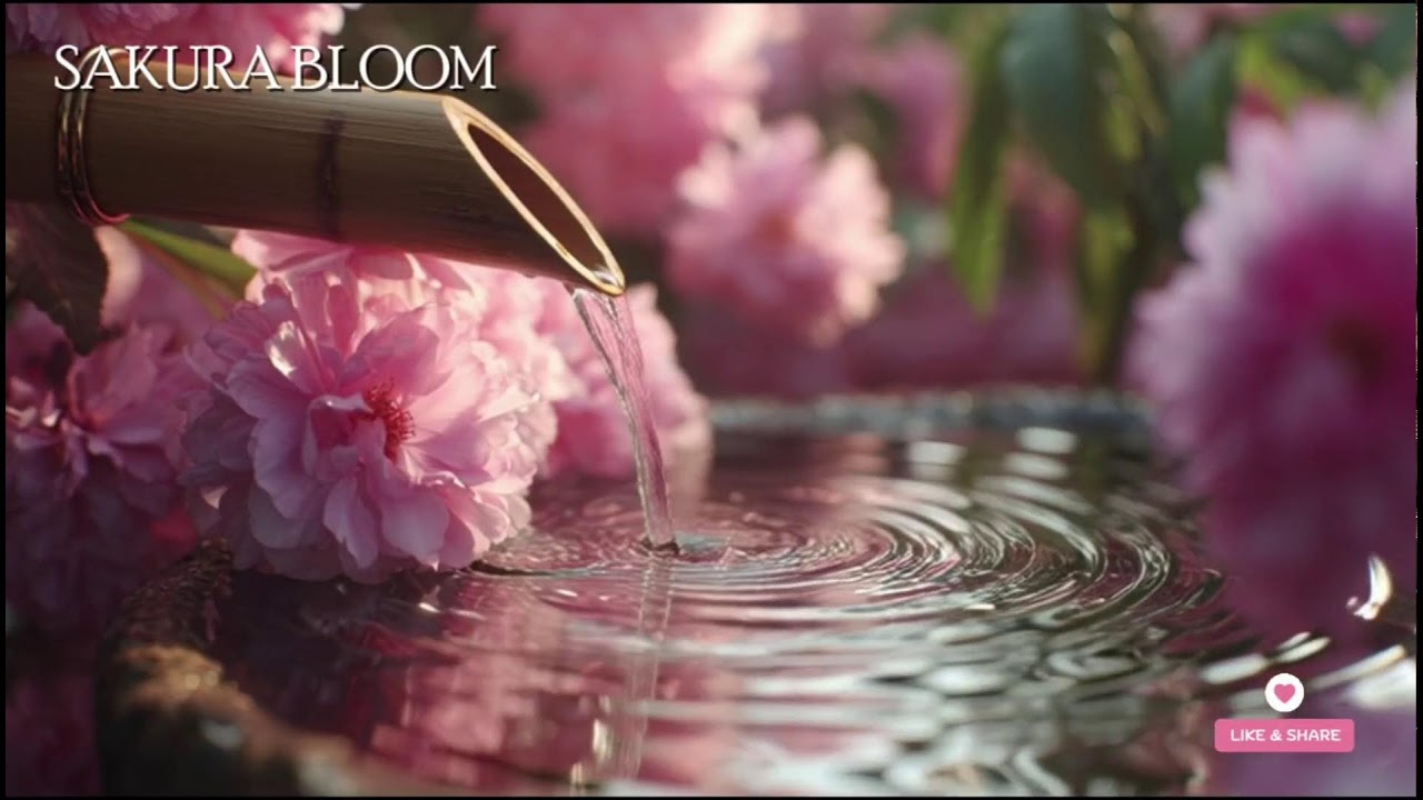 🔴 桜の調べ – 日本庭園の水音と風鈴の癒し | 心を落ち着ける音楽👉 Zen garden + wind chimes vibes.