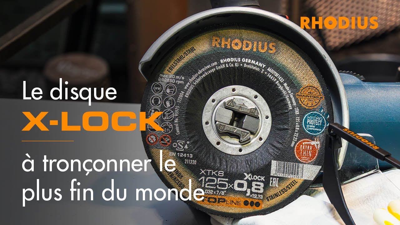 RHODIUS XTK8 EXACT – le disque à tronçonner le plus mince pour le système X-LOCK