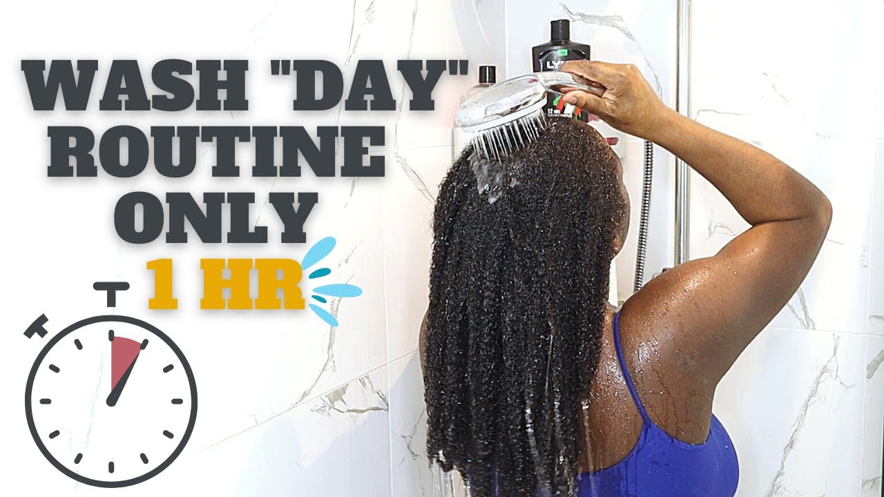 My wash routine only 1 hr - Natural hair wash day for busy mums