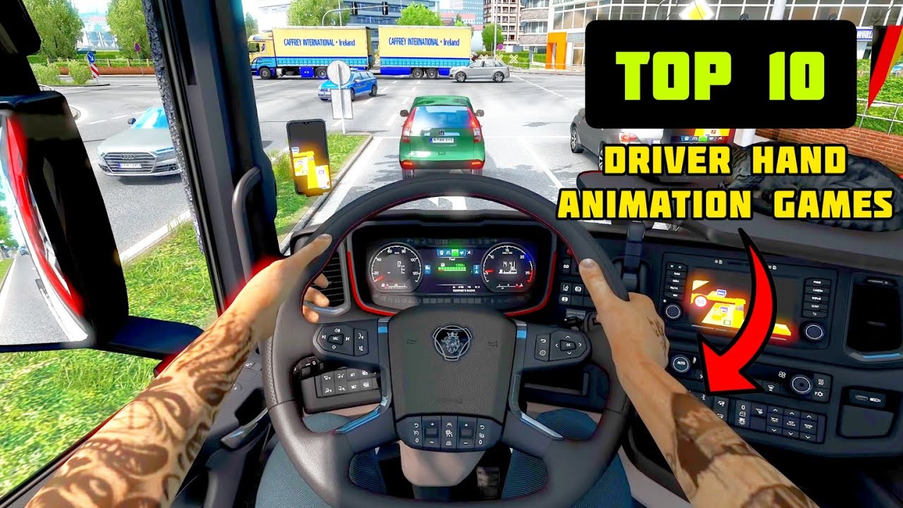 TOP 10 🚘 Driver Hand Animation Driving Games Android and ios 2023