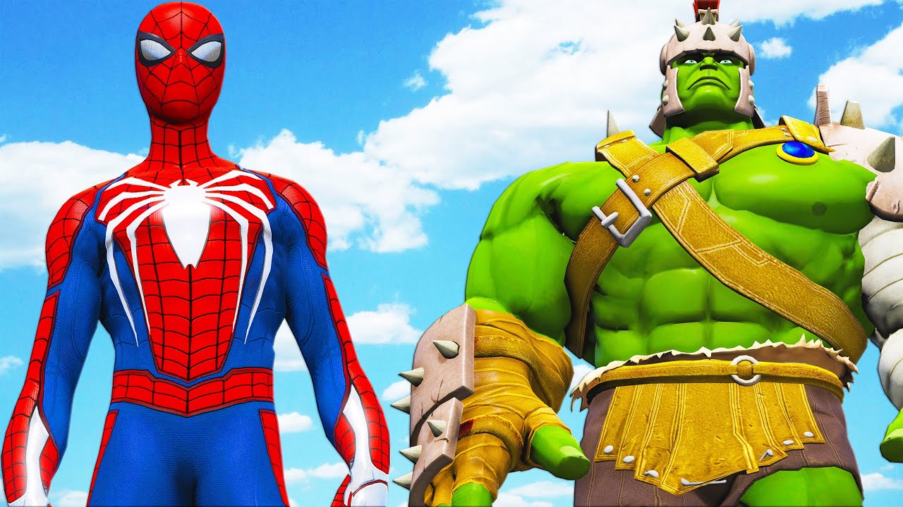 SPIDER-MAN PS4 VS PLANET HULK - EPIC SUPERHEROES BATTLE