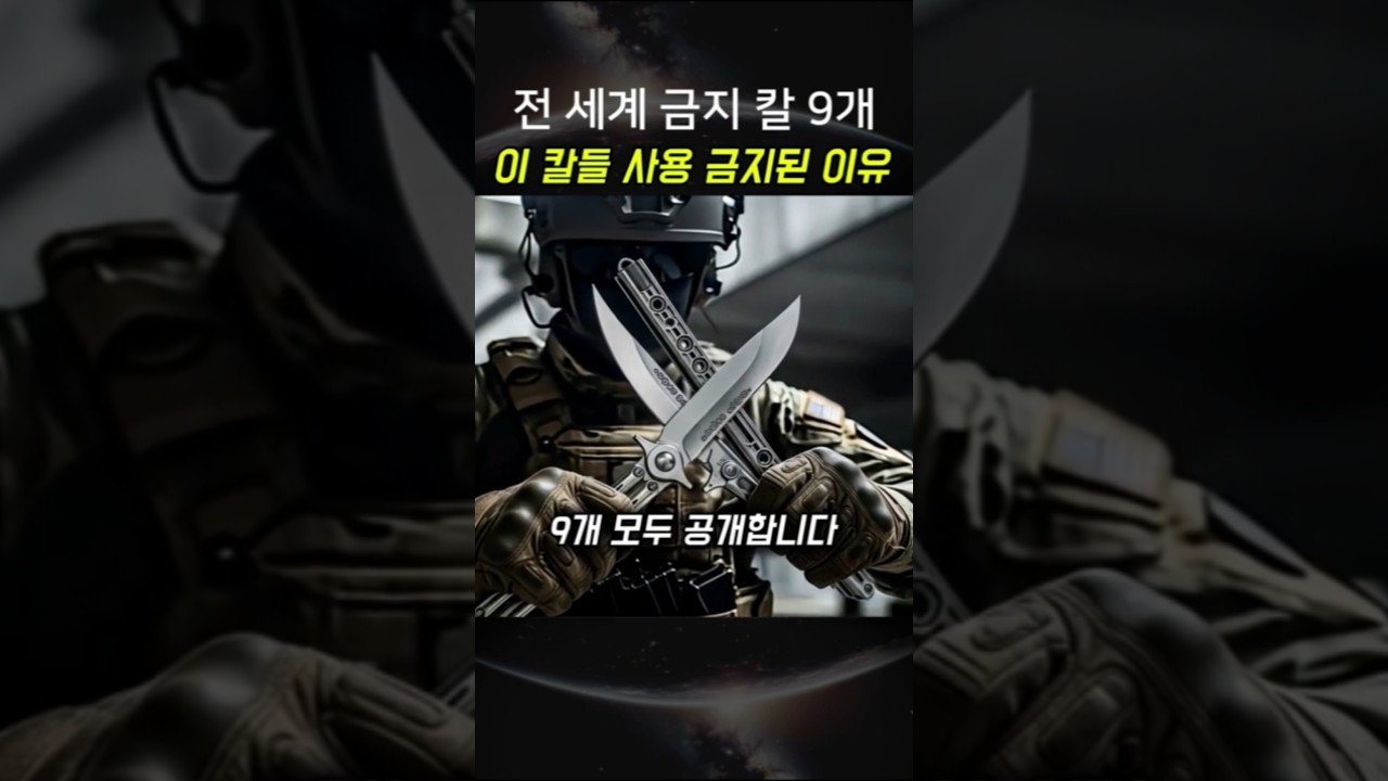 전 세계적으로 금지된 칼