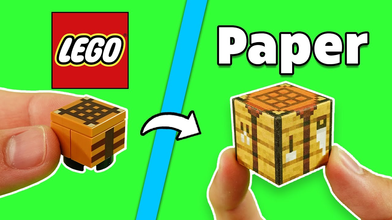LEGO Minecraft VS Magnetic Paper Blocks
