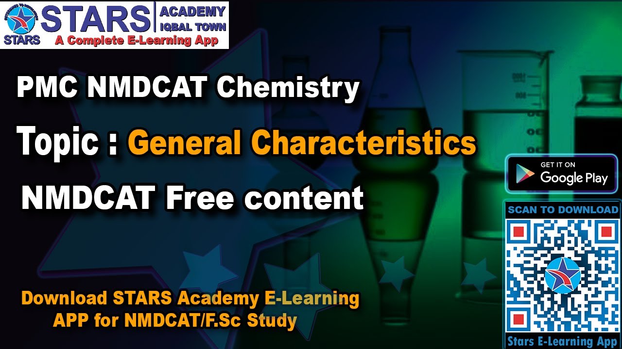 General Characteristics of Transition elements FSc Chapter Learning  || Online NMDCAT Preparation