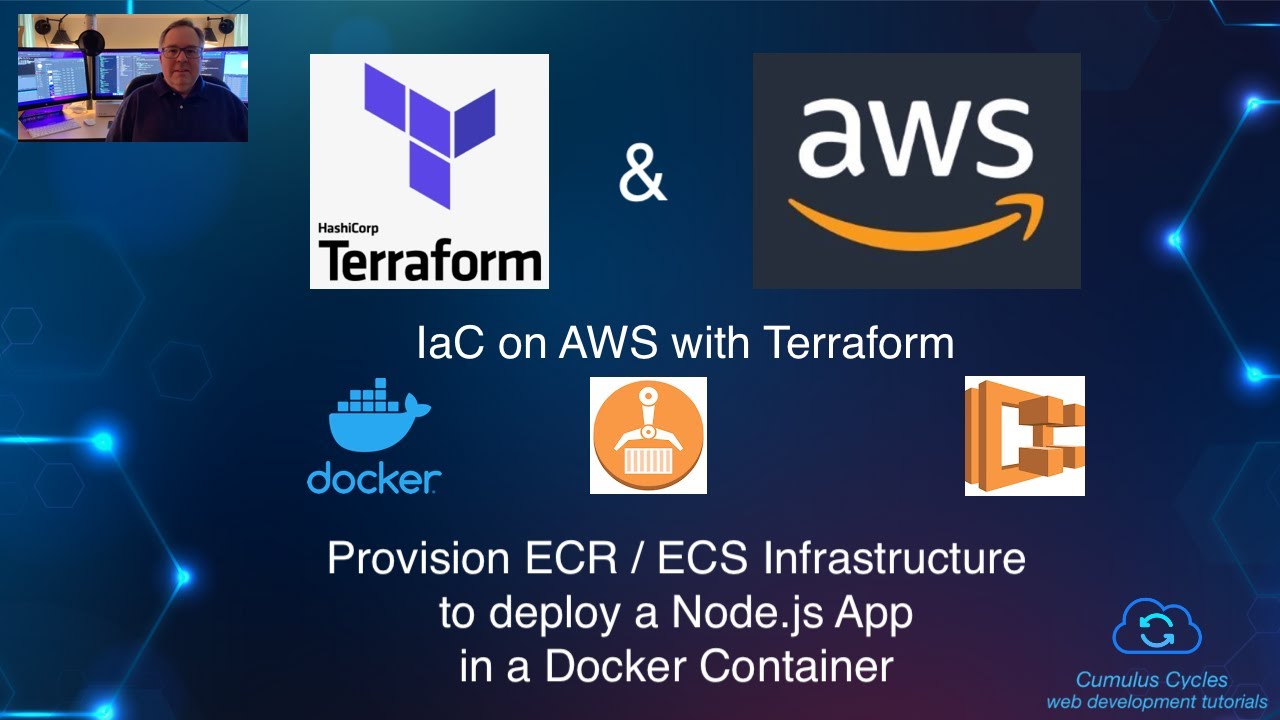 IaC on AWS with Terraform: Provision ECR / ECS Infra to deploy a Node.js App in a Docker Container