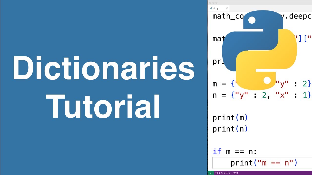 Dictionaries | Python Tutorial