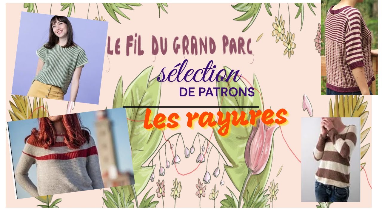 Sélection de patrons : les pulls à rayures #lefildugrandparc
