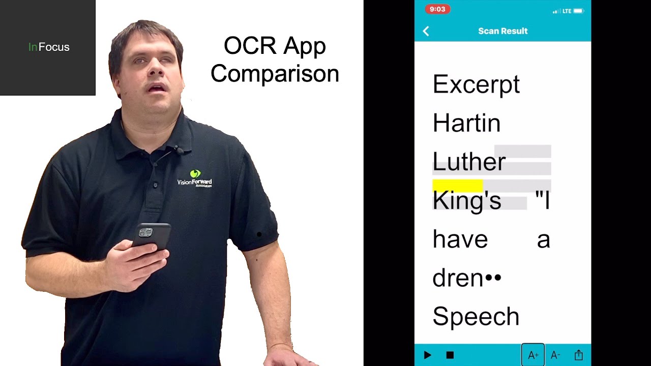 Seeing AI, Envision AI, Voice Dream Scanner and KNFB Reader Comparison