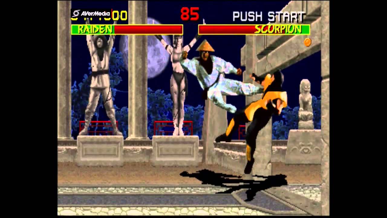 Mortal Kombat (Arcade) Raiden Gameplay on VeryHard no Continues