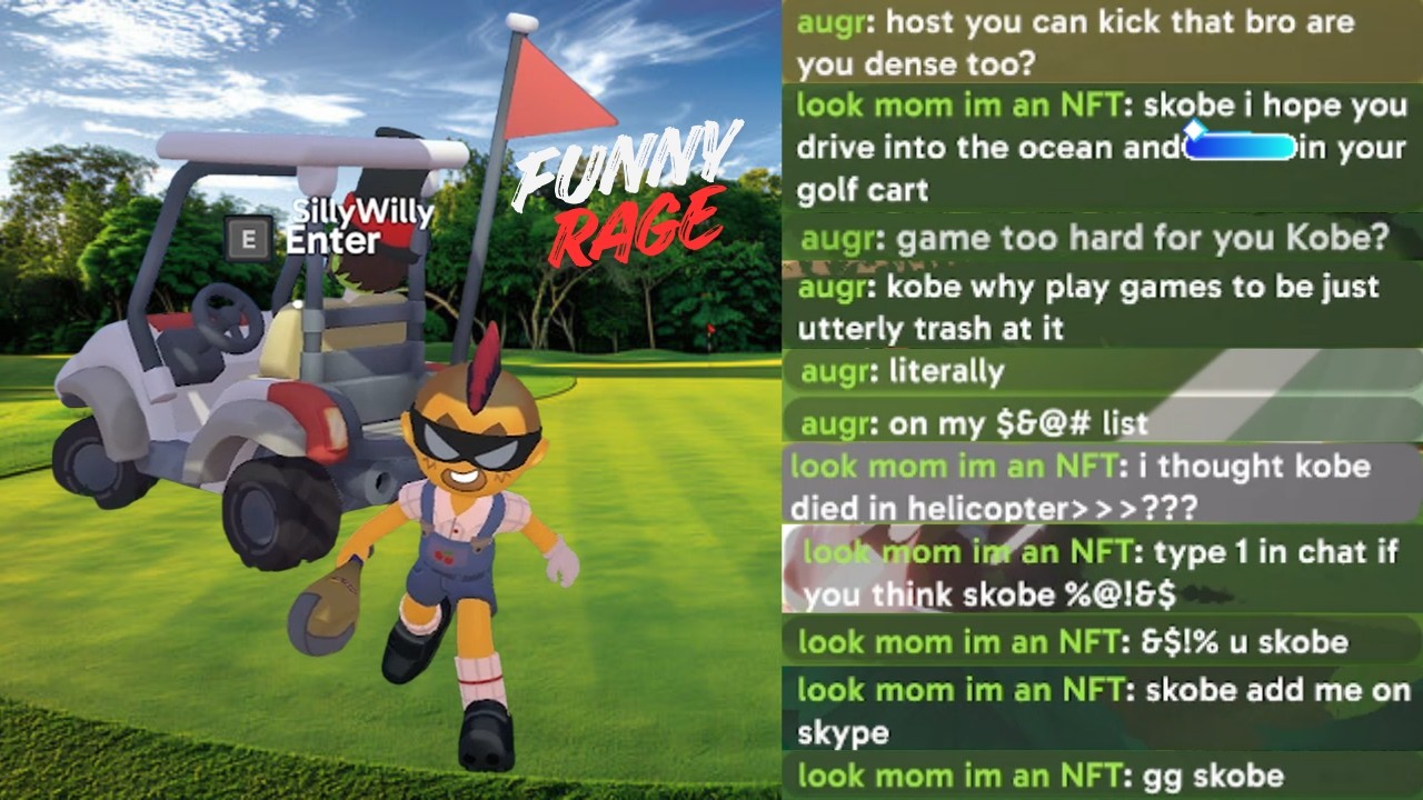 Выводите из себя случайных игроков в Super Battle Golf! (Троллинг и смешные моменты)