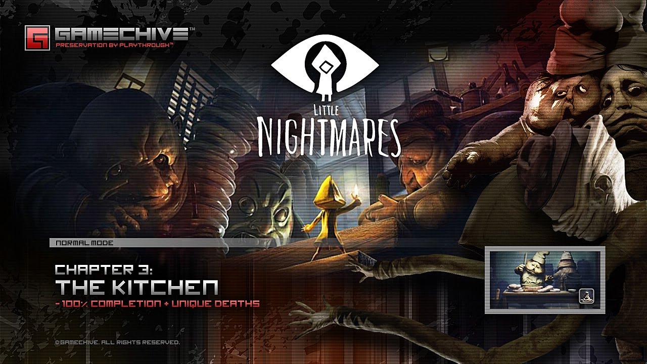 Little Nightmares (Chapter 3: The Kitchen, 100% Completion, Unique Deaths) PS4 Gamechive