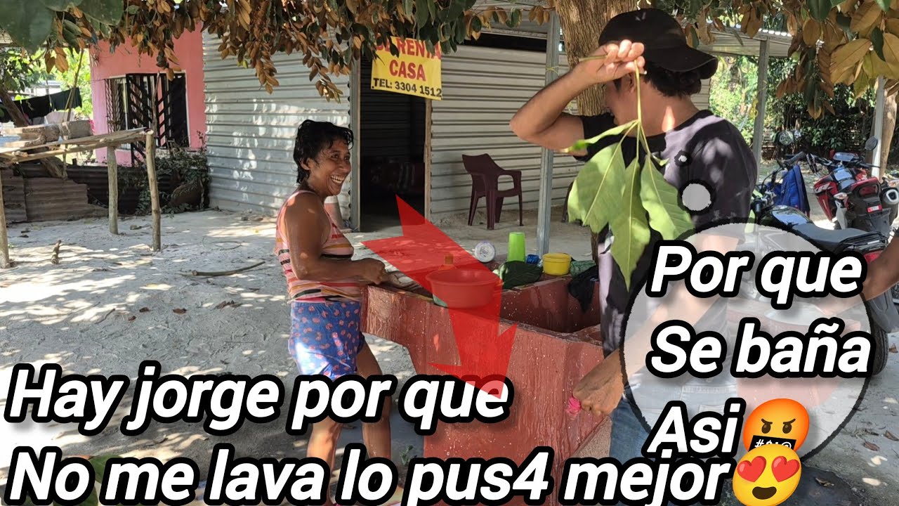 Jorge 3nput4d0🤬 por que doña viki se baña d3snud4 en la pila vieja pis4d4 no aga eso😡
