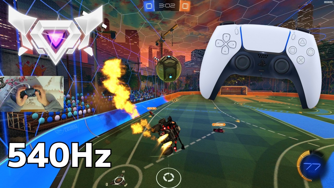 PS5 Controller ASMR 😴 Rocket League Ranked 🏆 Satisfying 360 FPS 4K