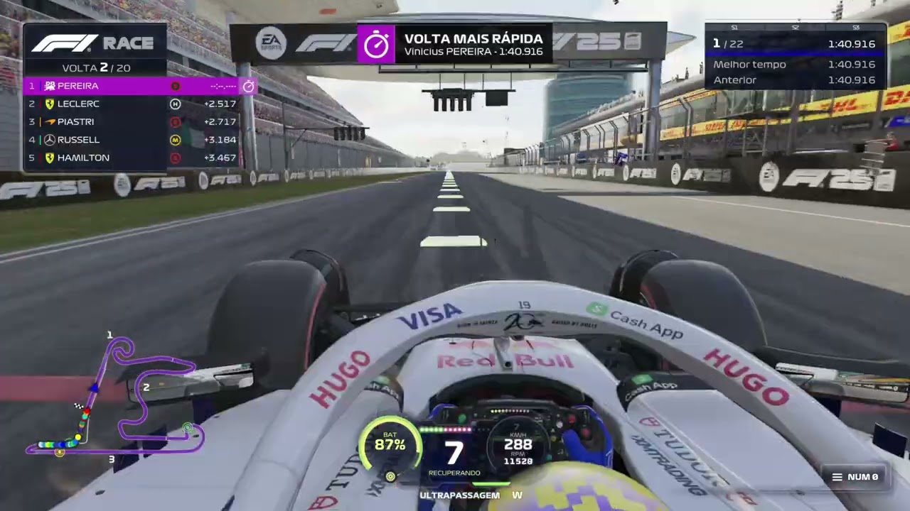 MODO CARREIRA - F1 25 - Gp da China: A bandeira vermelha veio na hora certa.