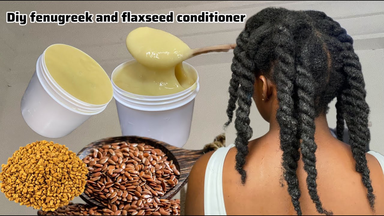 DIY HOMEMADE FENUGREEK + FLAXSEED PROTEIN DEEP CONDITIONER