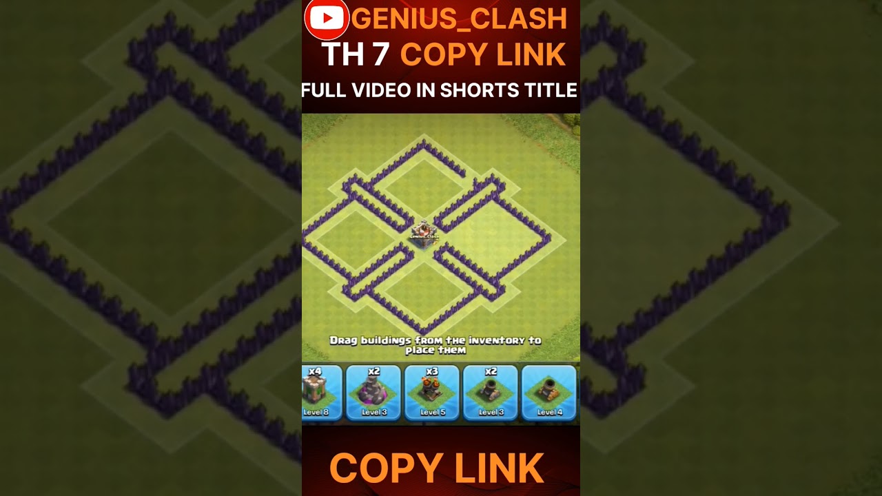 NEW TH 7 Base Layout #clashofclans #shorts #th7 #coc #baselink