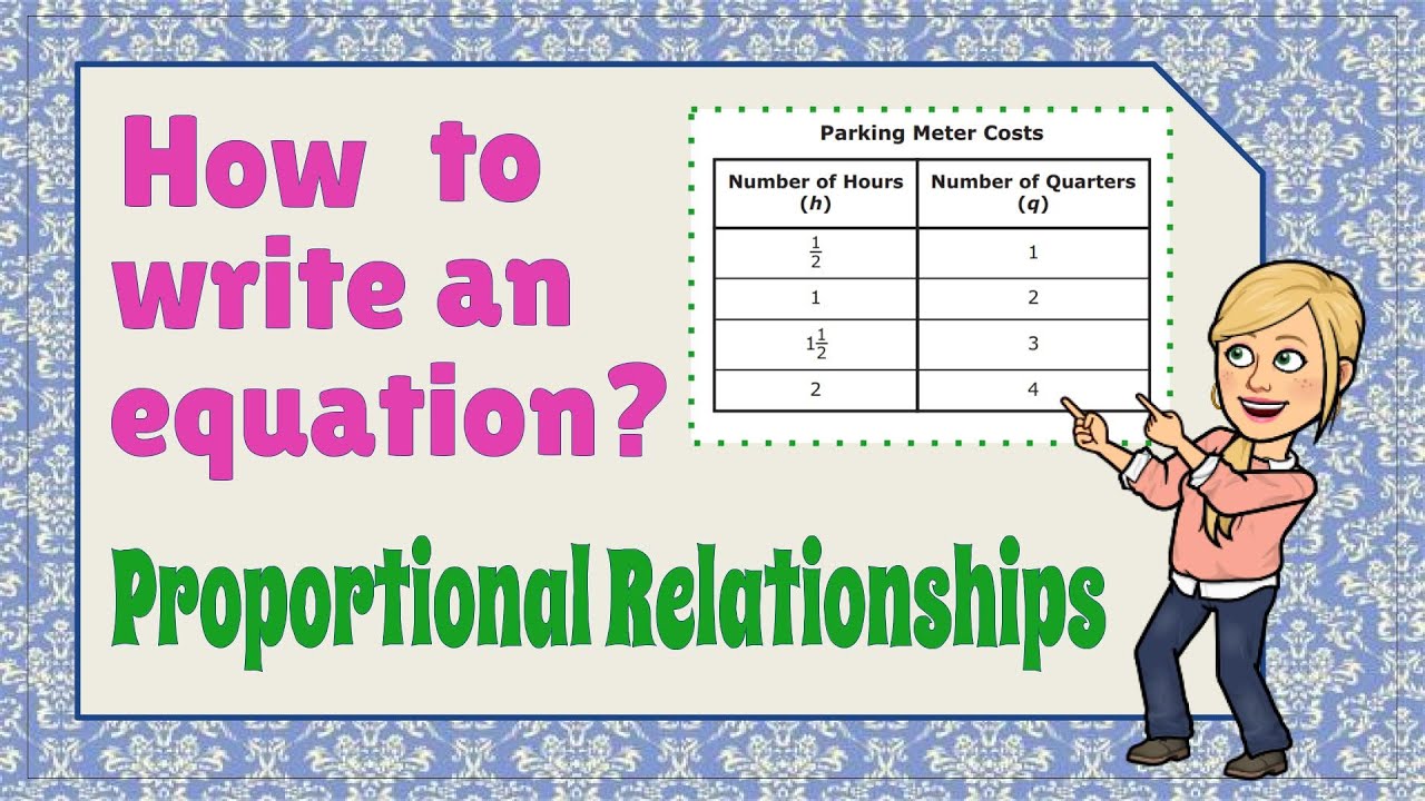 Write an Equation for a Table | 7.RP.A.2 💚💙