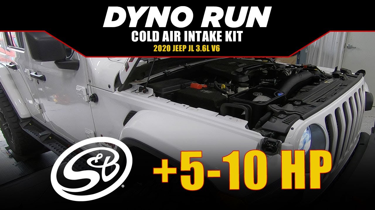 2018-2023 Jeep Wrangler 3.6L V6 Dyno Run - Stock vs S&B Cold Air Intake 5-10 Horsepower Gain!